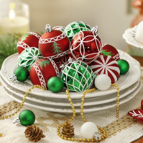SHareconn 106 PCS Christmas Ball Ornaments for Christmas Tree Decorations - Image 5