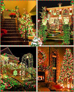 355FT 900 LED Red Green Christmas Lights, Extra Long Outdoor String Lights Waterproof, Timer & Memory, 8 Modes Dimmable Plug in Fairy Light for Outside Tree Patry Holiday Indoor Xmas Decorations - Image 7