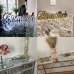 IWA Concept Bismillah-Alhamdulillah Gold | Home Decor or Islamic Decor for Table or Shelves | Home Decorations for Ramadan Gifts | Eid Decorations | Islamic Ramadan Gift | Islamic Table Decor - Image 6