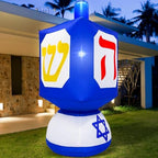 MICOCAH 6 FT Hanukkah Inflatables Dreidel Built-in LEDs Outdoor Decorations by MICOCAH