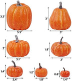 winemana 46 Pcs Artificial Pumpkins Fall Decorations, Orange - Image 3