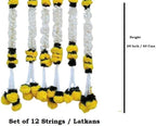 Divyakosh Artificial White & Yellow Jasmine & Marigold Flower Strings (Pack of 12, 18 Inch Each). Wedding & Event Decor. Perfect for Diwali, Ganpati & Pooja/Temple/Mandir Decoration - Image 4