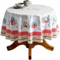 Maison d' Hermine Table Cloth Round Table Reusable 100% Cotton 63" Diameter by MaisondHermine