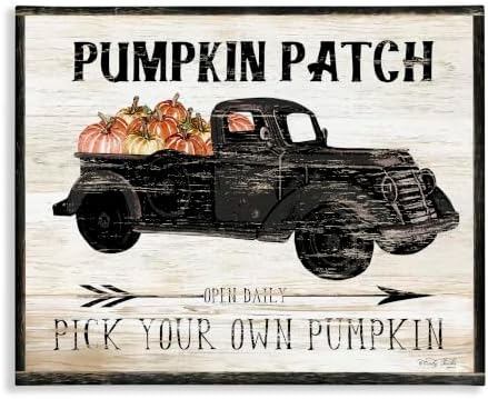 Fall Harvest Picking Sign, 30 x 40 Inch Canvas Wall Art by StupellIndustries