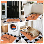 2pcs Layered Doormat Set, Welcome Door Mat for Outdoor Front Door, 16x24 PVC Coil & 24x32 Crystal Velvet Non-Slip Layering Entry Mats for Farmhouse Porch Decoration（Welcome, Striped - Image 3