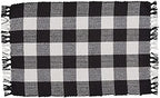 Park Designs Buffalo Check Placemat Set of 4, Black by ParkDesigns