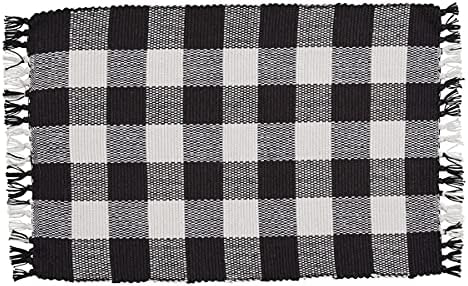 Park Designs Buffalo Check Placemat Set of 4, Black by ParkDesigns