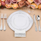 Bestluck 350PCS Silver Disposable Dinnerware for 50 Guests - Image 6
