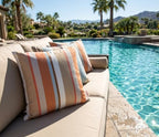 Outdoor/Indoor Sunbrella Throw Pillows Square Set of 2 Pieces 18 inch x 18 inch Beaming Mojave - Cover Only, Insert Not Included - Image 3