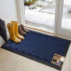 GORILLA GRIP WeatherMAX Door Mat, Indoor Outdoor, 47x35, Navy Greek Keys by GorillaGrip