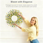 Artgar Front Door Wreath 24 Inch Spring/Summer Wreaths for Front Door - Image 4