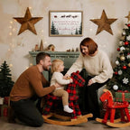 LITIVY Framed Christmas Wall Art 12”x16.5” Farmhouse Wall Decor May You Never Be Too Grown Up To Search The Skies On Christmas Eve Christmas Decorations Home Decor (Brown, 12 * 16.5 in) - Image 5