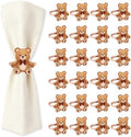 50 Pcs Baby Shower Decorations Teddy Bear Napkin Rings Baby Shower Napkin Holders Metal Tissue Rings Buckles for Bear Theme Gender Reveal Birthday Party Table Decorations Supplies by EYNDYN