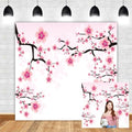 Leyiyi Romantic Cherry Blossoms Backdrop 8x8ft Photography Background Valentine's Day Decoration Soft Pink Love Theme Wedding Party Kids Girls Boys Adults Love Photo Booth Video Props by Leyiyi
