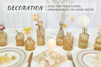 SUPMIND Glass Bud Vases Set of 12, Small Gold Amber Flower Vases in Bulk - Image 2
