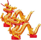 Inflatable Dragon Large Long Inflatable Dragon Decoration Outdoor Chinese New Year Decorations for Party Indoor Outdoor Christmas Garden Yard Decor(2pcs,6M) by buyzg