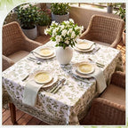 Mindsoft Set of 12 Green Striped Linen Cotton Cloth Napkins 18" x 18" - Image 6