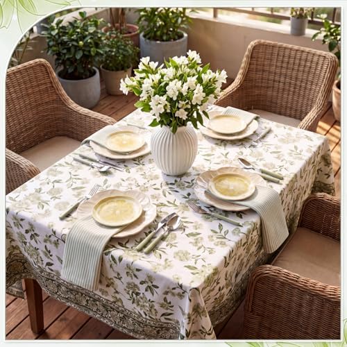 Mindsoft Set of 12 Green Striped Linen Cotton Cloth Napkins 18" x 18" - Image 6
