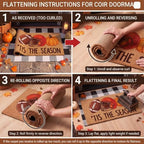Moucuny 2 Pcs Fall Doormat, Its The Season Football Doormat, Non Slip - Image 4