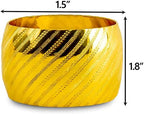 13 Inch Round Elegant Serve ware Charger Plates with Matching Napkin Rings, Wedding, Dinner party, Event - Choose from our Variety of Styles and Quantities (12, Moslem Gold) - Image 4
