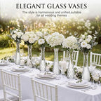 Set of 12 Clear Glass Bud Vases for Centerpiece, Assorted - Image 5