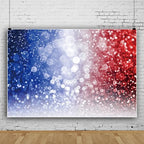 9x6ft Independence Day Backdrop 4Th of July American Flag Decorations Background 4Th of July Backdrops for Photography Veterans Day Memorial Day Cake Table Banner Photo Booth - Image 2