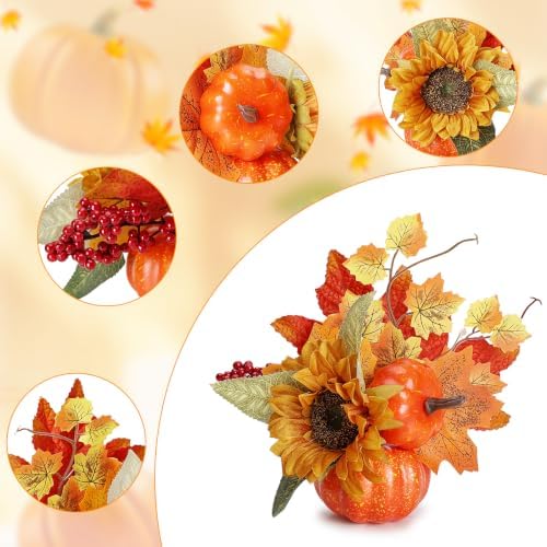 6 Pcs Fall Centerpieces for Table - Fall Table Decorations - Image 2