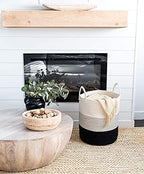 OrganiHaus Tall Cotton Rope Laundry Basket & Hamper, Blanket Storage 52L - Image 6