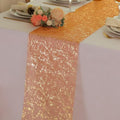 Snowkingdom 2Pcs Burnt Orange Gold Table Runner Fall Thanksgiving Decor by Snowkingdom