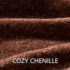 Chenille Throw Blanket for Couch 50" x 60", Dark Brown - Image 6