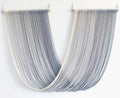QULBUJ Dip Dye Large Macrame Wall Hanging Tie-Dye Yarn Tapestry Home Boho Wall Decor Ombre Art Headboard Bedroom Living Room 52" Wx34 L,Grey by Unknown