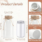 6 Pack Mason Jar Vases for Centerpieces, White Glass Flower Vase - Image 2