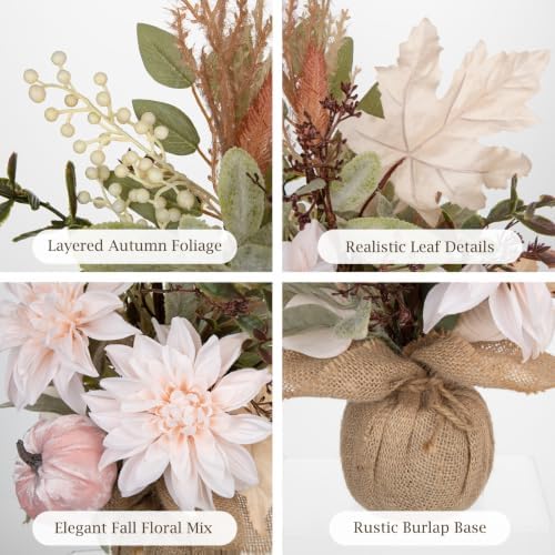 Briful Fall Thanksgiving Table Decorations, Autumn Centerpiece for Table - Image 6