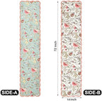 Sage Blush - Bloom Collection Luxury Handcrafted Runner (Reversible) Cotton Quilted Fabric Machine Washable – Elegant Home Decor – 14 x 72 inches - Image 4
