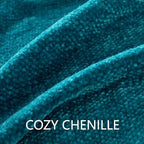 Chenille Throw Blanket for Couch 60" x 80" Twin, Teal - Image 6