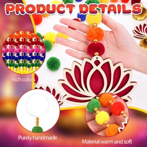 12 Pcs 5 ft Diwali Marigold Garland Decorations Indian Artificial Flowers - Image 3