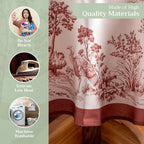 Maison d' Hermine Table Cloth Round Table Reusable 100% Cotton 63" Diameter - Image 3