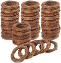 40 Pieces 4 Inch Natural Grapevine Wreath, Small Grapevine Wreaths, Vine Branch Wreath, for Christmas, Weddings, DIY Crafts, Parties and Festive Holiday Ornaments by KUKLIPJIM