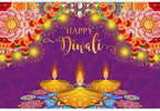 Happy Diwali Backdrop Diwali Party Decorations Deepavali 10x7ft - Image 2