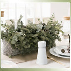 Mumufy 6 Pcs White Taper Candle Holder Candlesticks, Ceramic Candle Stick - Image 6
