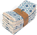 Lace Cloth Napkins, Cotton Linen, 12 Pack, 20x20 Inch, Moroccan Beauty by FINGERCRAFT
