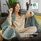 Bedsure Soft Twin Blanket for Bed Decor Gifts Sage Green 60"x80" - Image 4