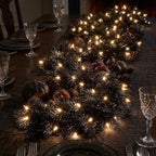 Halloween Lighted Creepy Vine Garland LED Black Vine Fireplace Decor，8.8ft - Image 2