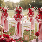 Hoteam 4 Pcs 9 Inch Mini Valentine's Day Love Rattan Wreaths - Image 5