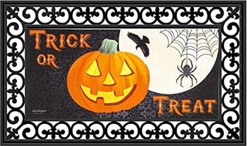 Evergreen Flag Seasonal Sassafras Interchangeable Mat and Tray Trick or Treat Jack-o-Lantern by EvergreenFlag
