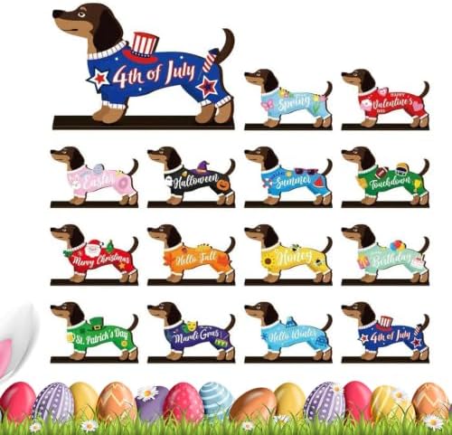 Interchangeable Holiday Wooden Animal Decor Magnetic Figurine (B) - Image 2