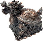 Briskfeel Feng Shui Dragon Turtle Multi Functional Metal Statue Wealth Prosperity Sculpture for Living Room Office Desk Feng Shui Art Best Housewarming Congratulatory GIF (D1 Bronze) - Image 4