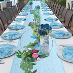 LuoluoHouse Green Table Runner Roll Farmhouse Burlap Table Runners 6 Packs 13x84 inch Jute Table Linens for Rustic Wedding Spring Table Decorations - Image 4