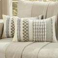 FUTEI 2 Pack Tufted Throw Pillow Covers Covers 30x50 cm,Grey+Brown by FUTEI
