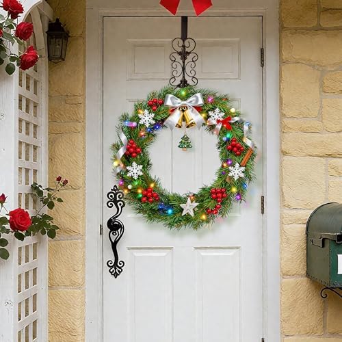2 PCS Wreath Hangers for Front Door 15.5" Wreath Hook Over the Door - Image 4